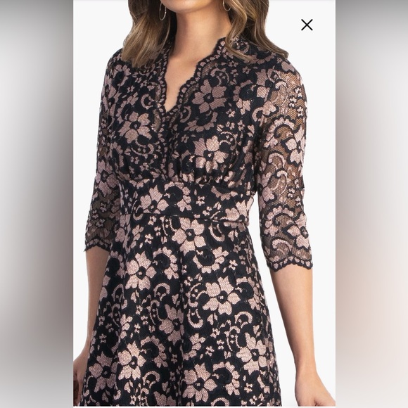 🌷Slimming Kiyonna Mon Cherie A-Line Lace Cocktail Dress NWT - Picture 3 of 8